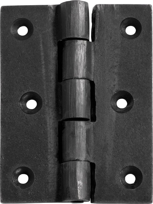 Hinge Cast Iron Matt Black H89xW65mm in Matt Black