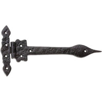 Hinge Iron Gate Matt Black L235xH120mm in Matt Black