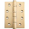 Hinge Ball Bearing Brushed Brass H100xW75mm (2813) in Brushed Brass