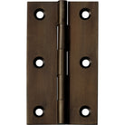 Tradco fixed pin hinge showing metal construction and mounting holes for durable door or cabinet installation.