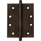 Hinge Loose Pin Antique Brass H100xW75xT3mm in Antique Brass