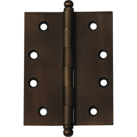 Hinge Loose Pin Antique Brass H100xW75xT3mm in Antique Brass