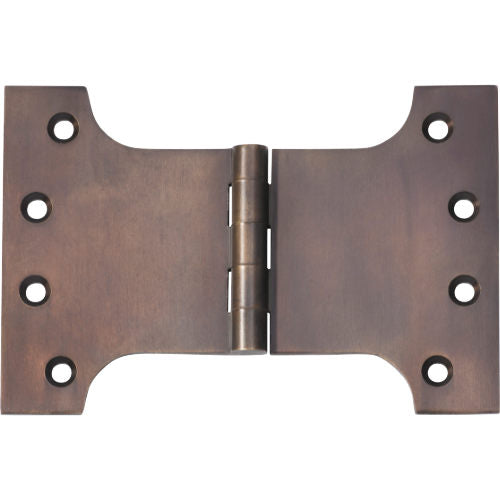 Tradco Shutter Parliament Hinge Antique Brass H100xW150xT4mm in Antique Brass