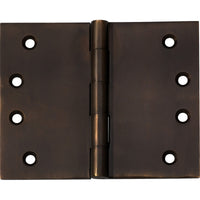Hinge Broad Butt Antique Brass H100xW125xT4mm in Antique Brass