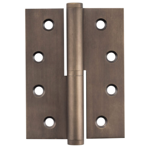 Right-hand Tradco Lift Off Hinge, durable hardware for cabinet doors, shown in a close-up image.