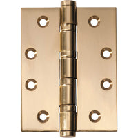 Tradco ball bearing hinge with durable metal construction, showing the hinge's detailed design and smooth pivot mechanism.