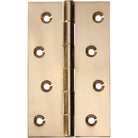 Tradco fixed pin hinge showing metal pin and mounting plates, used for door or window frame installation.