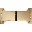 Tradco Shutter Parliament Hinge showing a metal hinge with decorative finials for shutter or door installation.