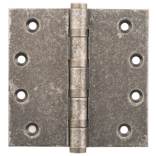 Hinge Ball Bearing Rumbled Nickel H100xW100xT3mm in Rumbled Nickel