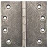 Hinge Fixed Pin Rumbled Nickel H100xW100xT3mm in Rumbled Nickel