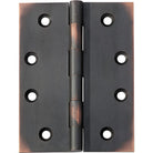 Tradco fixed pin hinge showing metal construction and mounting holes, designed for durable door or window installation.