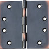 Hinge Fixed Pin Antique Copper H100xW100xT3mm in Antique Copper