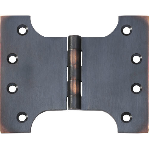 Tradco Shutter Parliament Hinge Antique Copper H100xW125xT4mm in Antique Copper