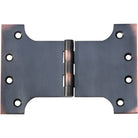Tradco Shutter Parliament Hinge Antique Copper H100xW150xT4mm in Antique Copper