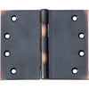 Hinge Broad Butt Antique Copper H100xW125xT4mm in Antique Copper