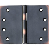 Hinge Broad Butt Antique Copper H100xW125xT4mm in Antique Copper