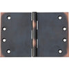 Hinge Broad Butt Antique Copper H100xW150xT4mm in Antique Copper