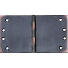 Tradco broad butt hinge showing a silver metal hinge with multiple screw holes for door or furniture installation