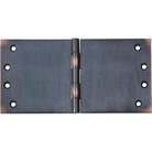 Tradco broad butt hinge showing a sturdy metal hinge with multiple screw holes for door or cabinet installation