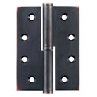 Right-hand Tradco Lift Off Hinge showing metal hinge with mounting plates, designed for easy removal and installation.