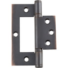 Tradco Hirline hinge showing a durable metal hinge with a smooth finish, designed for furniture or cabinetry applications