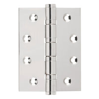 Tradco ball bearing hinge with durable metal construction, featuring multiple ball bearings for smooth door operation.