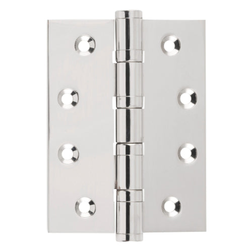 Tradco ball bearing hinge with durable metal construction, featuring multiple ball bearings for smooth door operation.