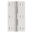Tradco fixed pin hinge showing metal construction and mounting holes for durable door or window installation.