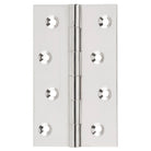 Tradco fixed pin hinge showing durable metal construction and mounting holes for secure door or cabinet installation.