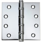 Tradco ball bearing hinge with metal construction and smooth pivoting, ideal for door installation and durable performance.