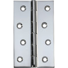 Tradco fixed pin hinge showing metal pin and hinge plates for door or window installation