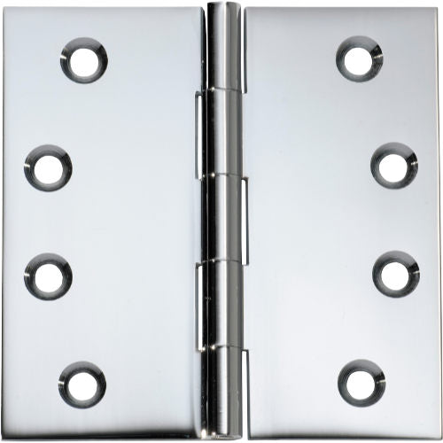 Tradco fixed pin hinge showing metal construction and mounting holes for door or window installation.