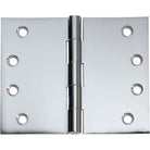 Tradco broad butt hinge showing metal pin and sturdy construction for door or furniture installation.