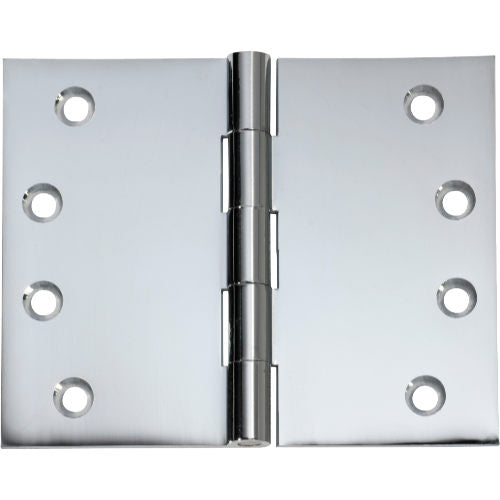 Tradco broad butt hinge showing metal pin and sturdy construction for door or furniture installation.