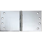 Tradco broad butt hinge showing a sturdy metal hinge with multiple screw holes for door or furniture installation.