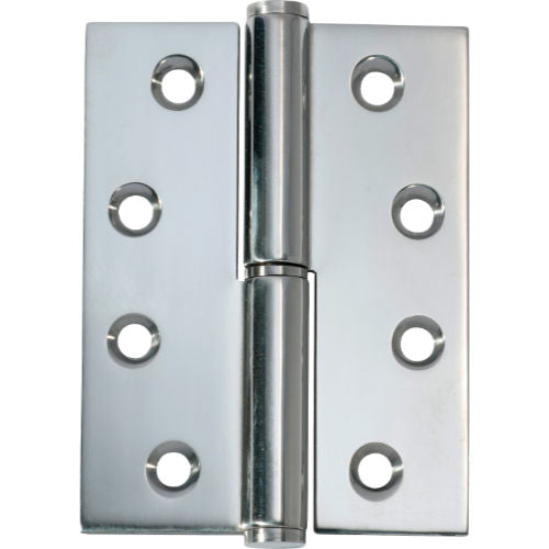 Right hand Tradco Lift Off Hinge, durable metal door hinge with easy lift-off design, ideal for cabinetry and furniture.