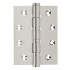 Tradco ball bearing hinge showing metal construction and smooth pivot mechanism for door installation.