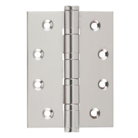 Tradco ball bearing hinge showing metal construction and smooth pivot mechanism for door installation.