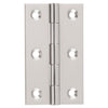 Hinge Fixed Pin Satin Nickel H89xW50xT2.5mm in Satin Nickel
