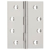 Hinge Fixed Pin Satin Nickel H100xW75xT3mm in Satin Nickel