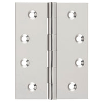 Tradco fixed pin hinge showing metal construction and mounting plate for durable door or window installation.
