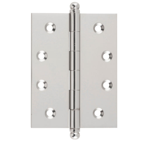 Tradco loose pin hinge showing metal construction and mounting holes, used for doors and cabinetry.