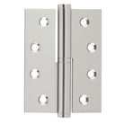 Left hand Tradco Lift Off Hinge showing metal hinge with mounting plates for door or window installation.