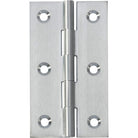 Tradco fixed pin hinge showing metal hinge with pin in place for door or window installation.
