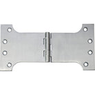 Tradco Shutter Parliament Hinge Satin Chrome H100xW200xT4mm in Satin Chrome