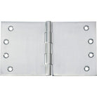 Tradco broad butt hinge showing a sturdy metal hinge with multiple screw holes for door or cabinet installation.