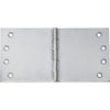Hinge Broad Butt Satin Chrome H100xW200xT4mm in Satin Chrome