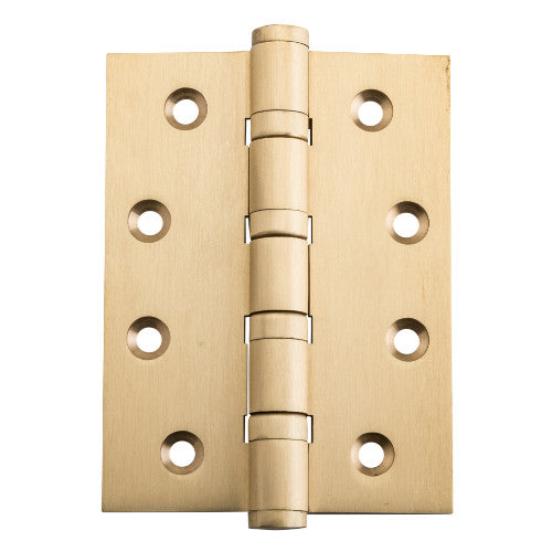 Hinge Ball Bearing Satin Brass H100xW75xT3mm in Satin Brass