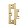 Hinge Hirline Satin Brass H89xW35xT2mm in Satin Brass