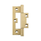 Tradco Hirline hinge featuring durable metal construction and a polished finish, suitable for cabinetry and furniture doors.